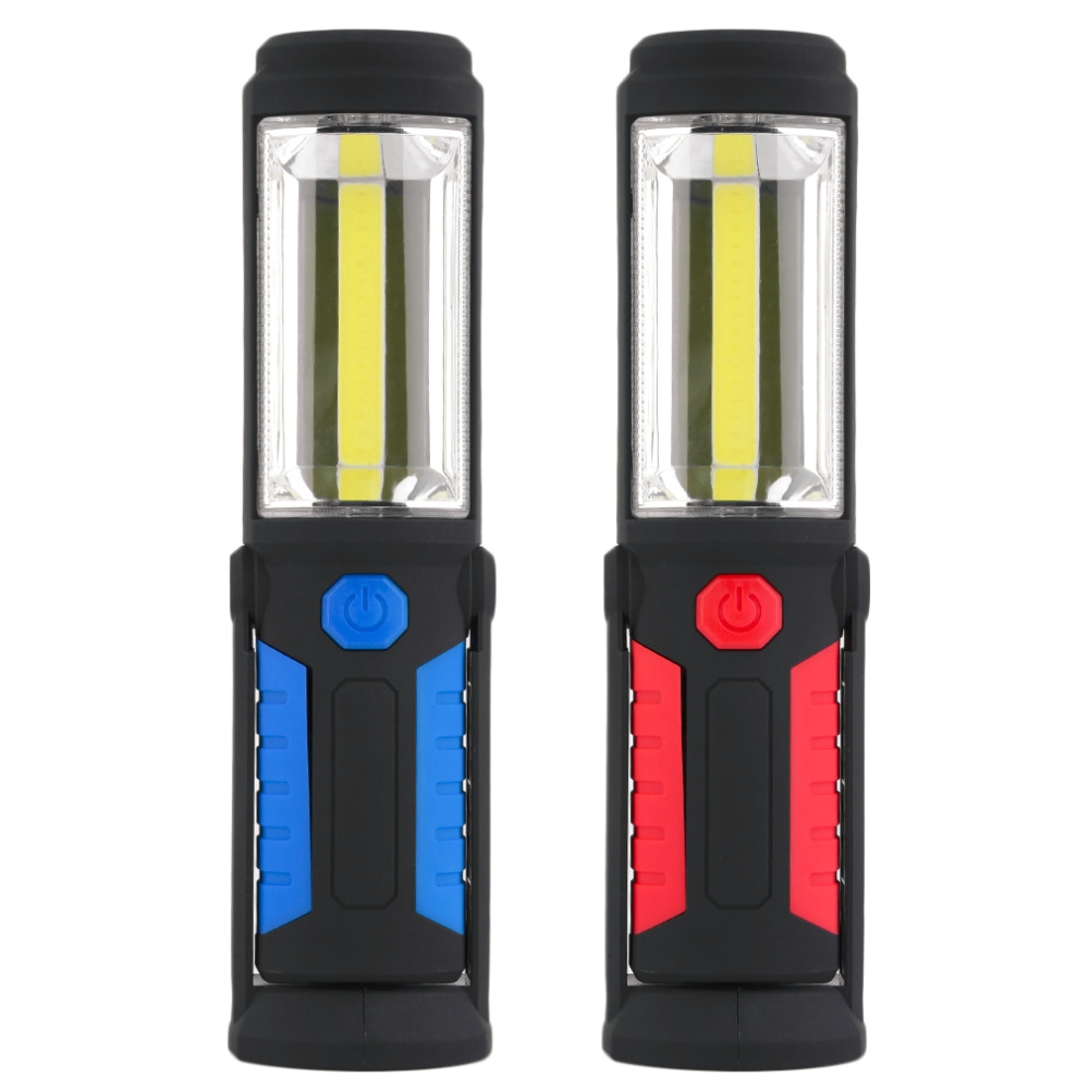 1 led 1 cob fishing light magnetic work hand lamp emergency torch work light usb cable 5w 350 lumens led work hand lamp hot sale in led flashlights from
