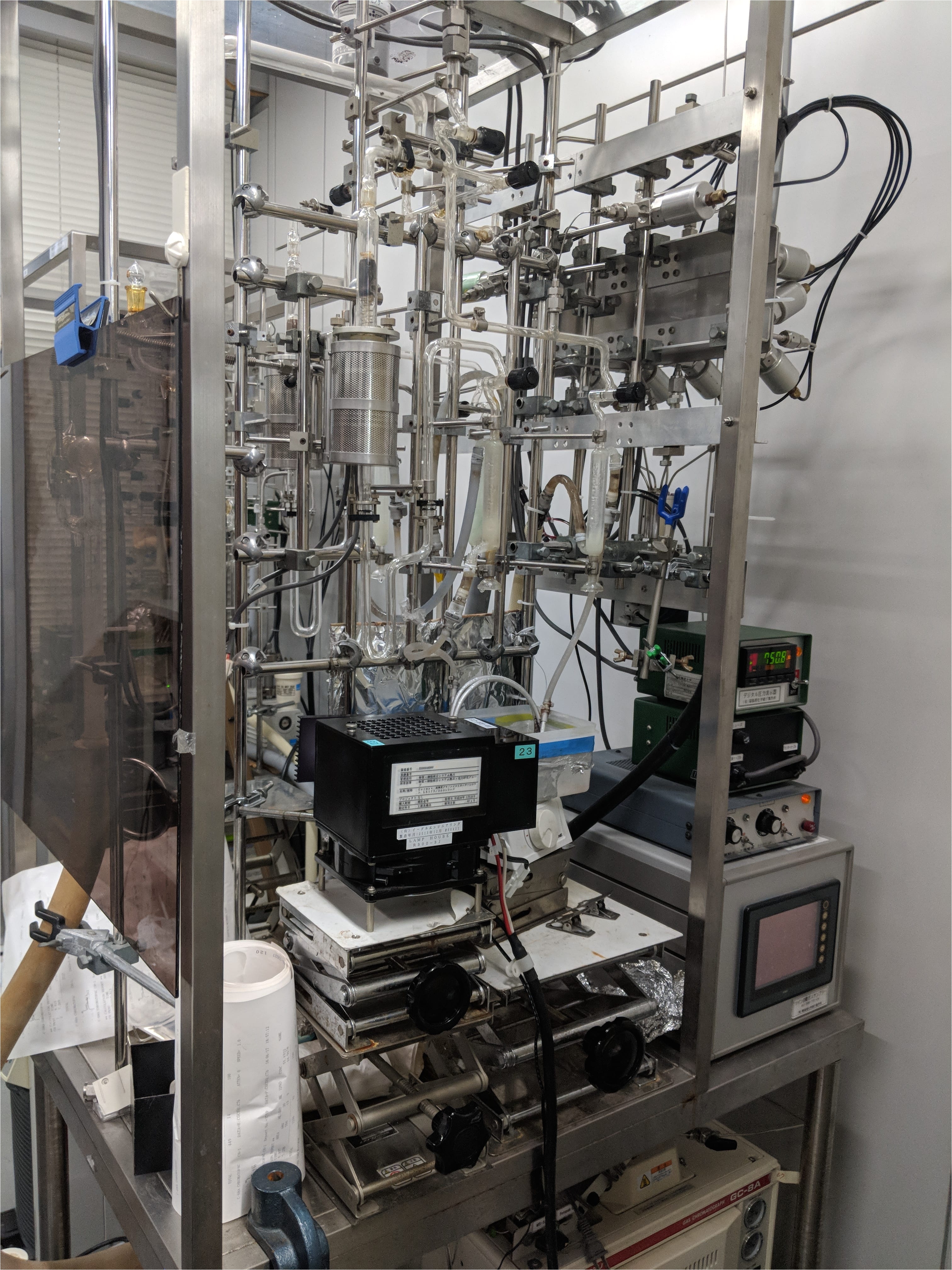 the closed system gas circulation setup im using for testing photocatalytic activity gavin mcguire