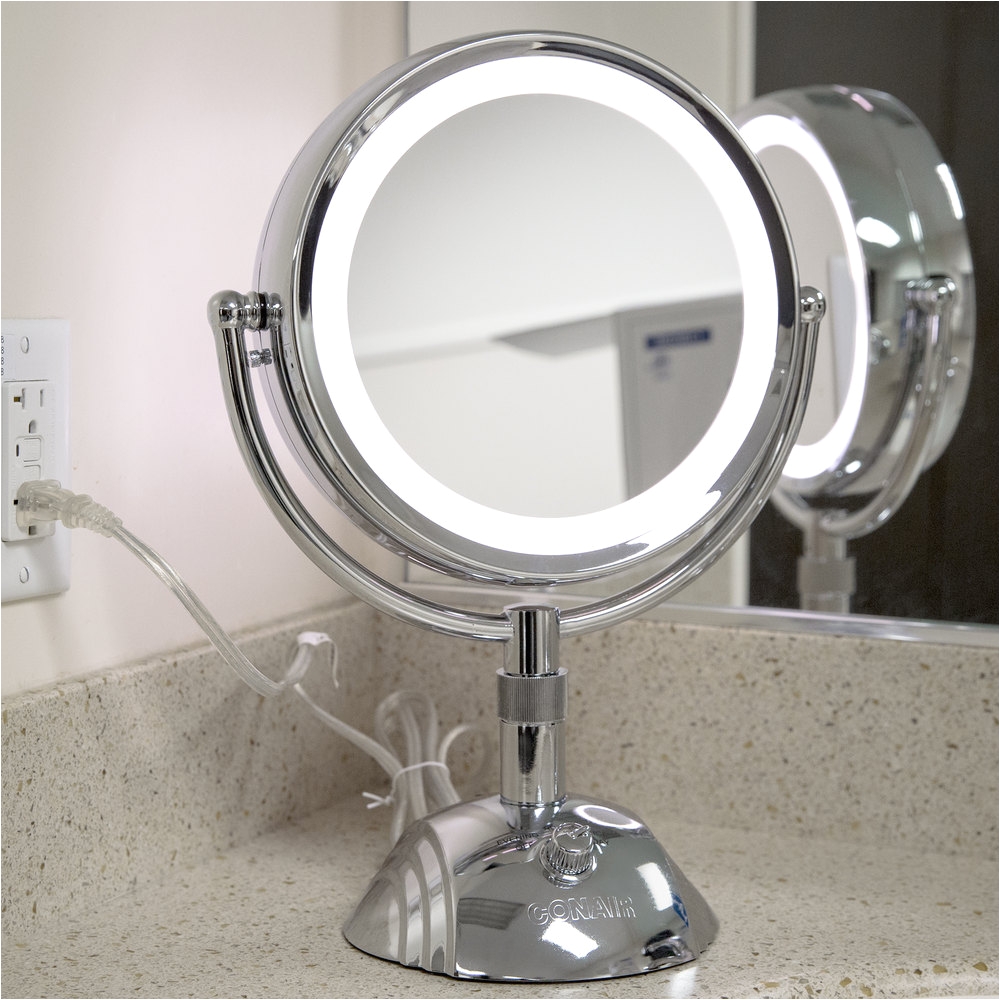 conar best lighted makeup mirror in chrome finish