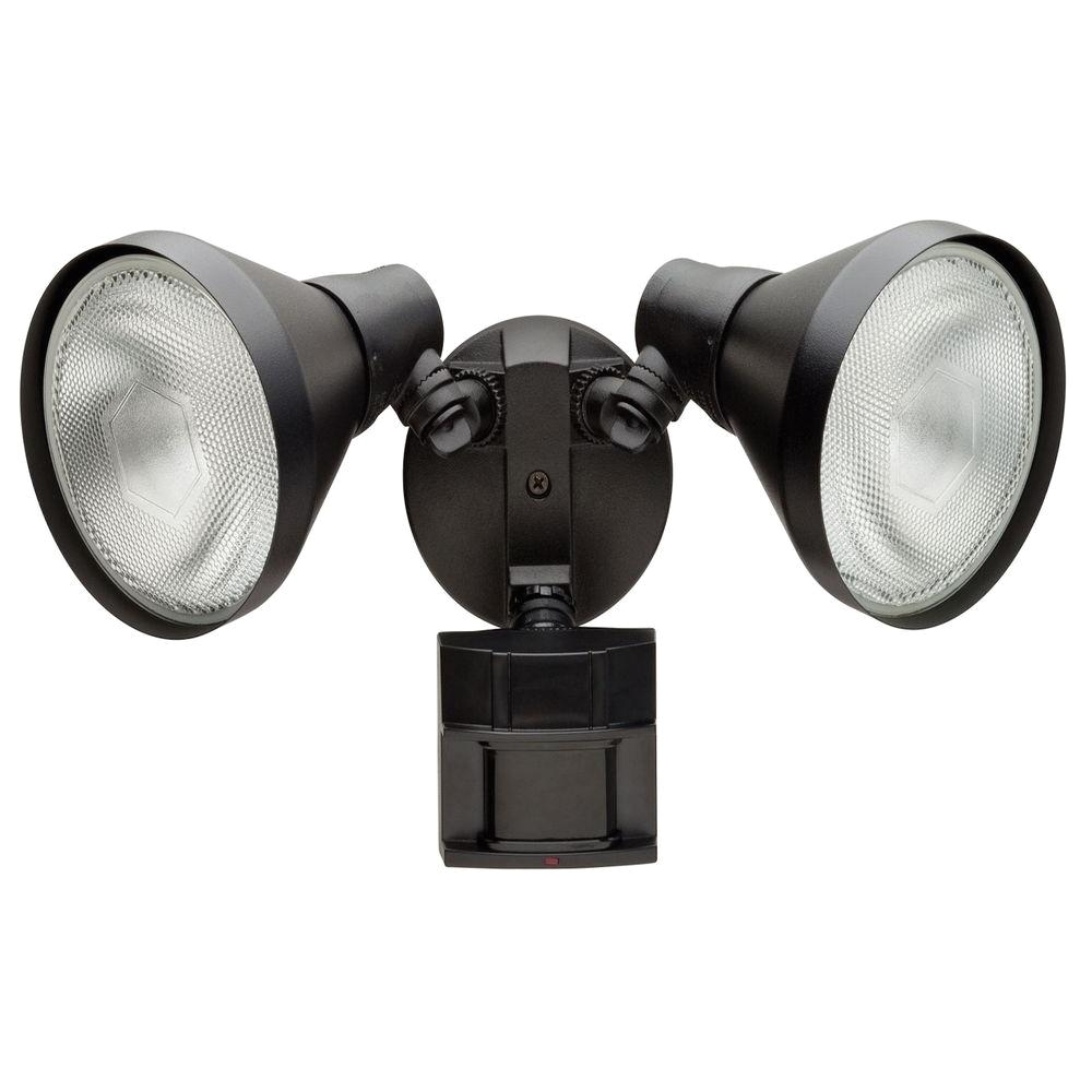 defiant 180 degree black motion sensing outdoor security light df 5416 bk a the home depot