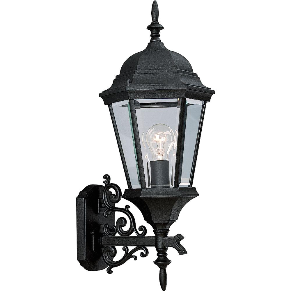 welbourne collection 1 light outdoor textured black wall lantern