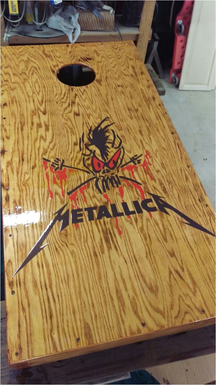 another cornhole board i made