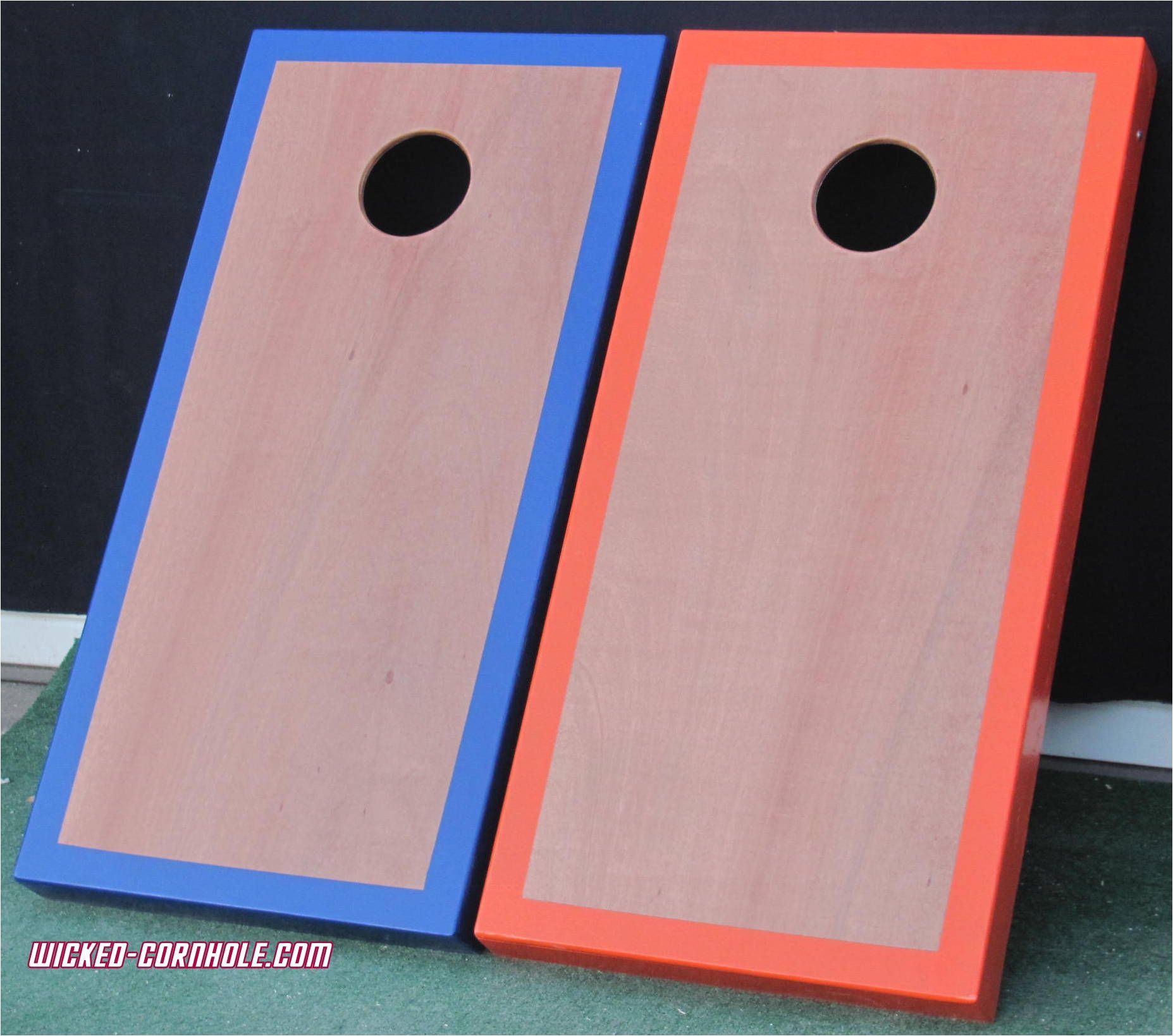 stained cornhole boards with painted boarder cornhole www wicked cornhole com