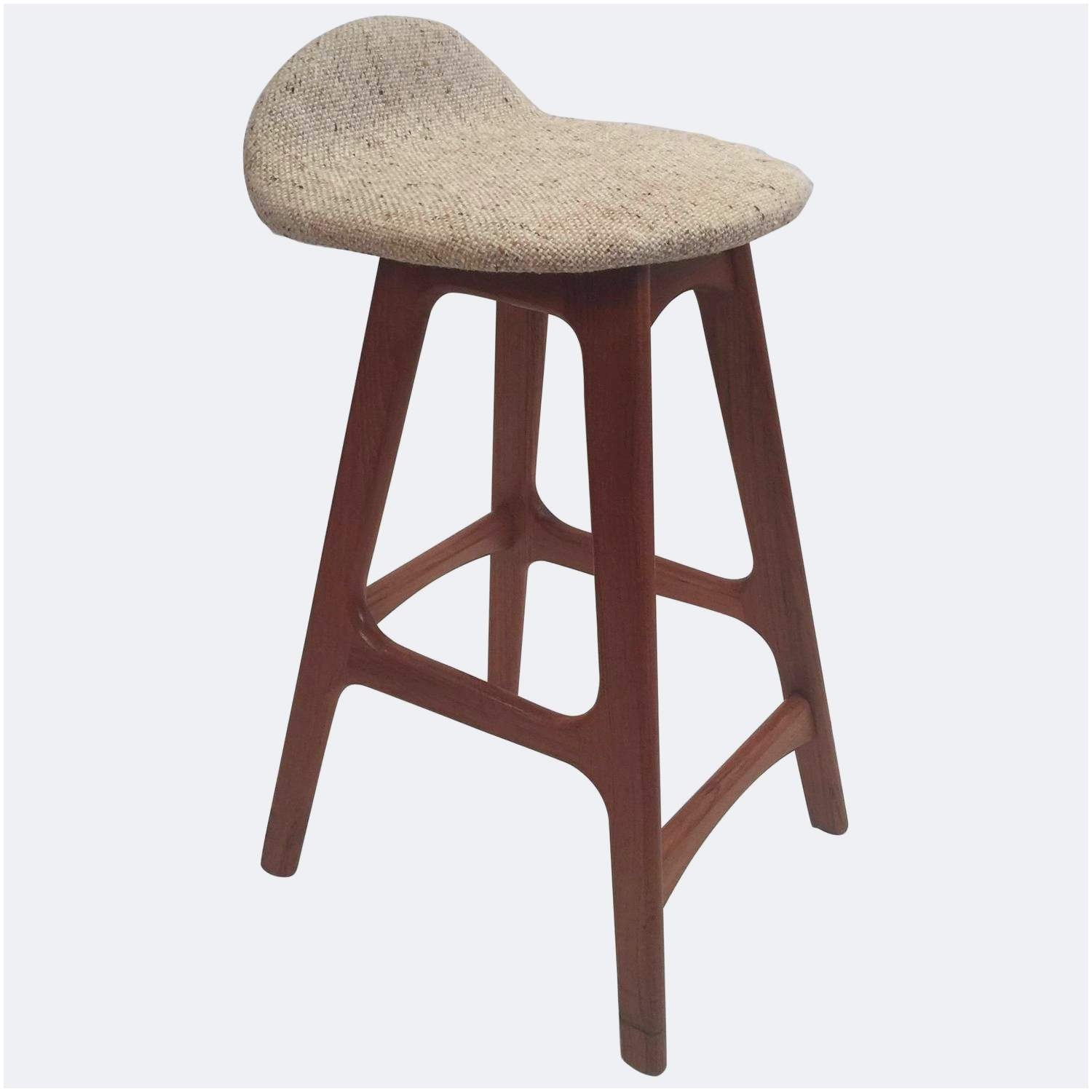 erik buck counter height bar stool with woollen seat