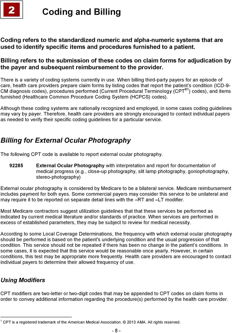 when billing third party payers for an episode of care health care providers prepare