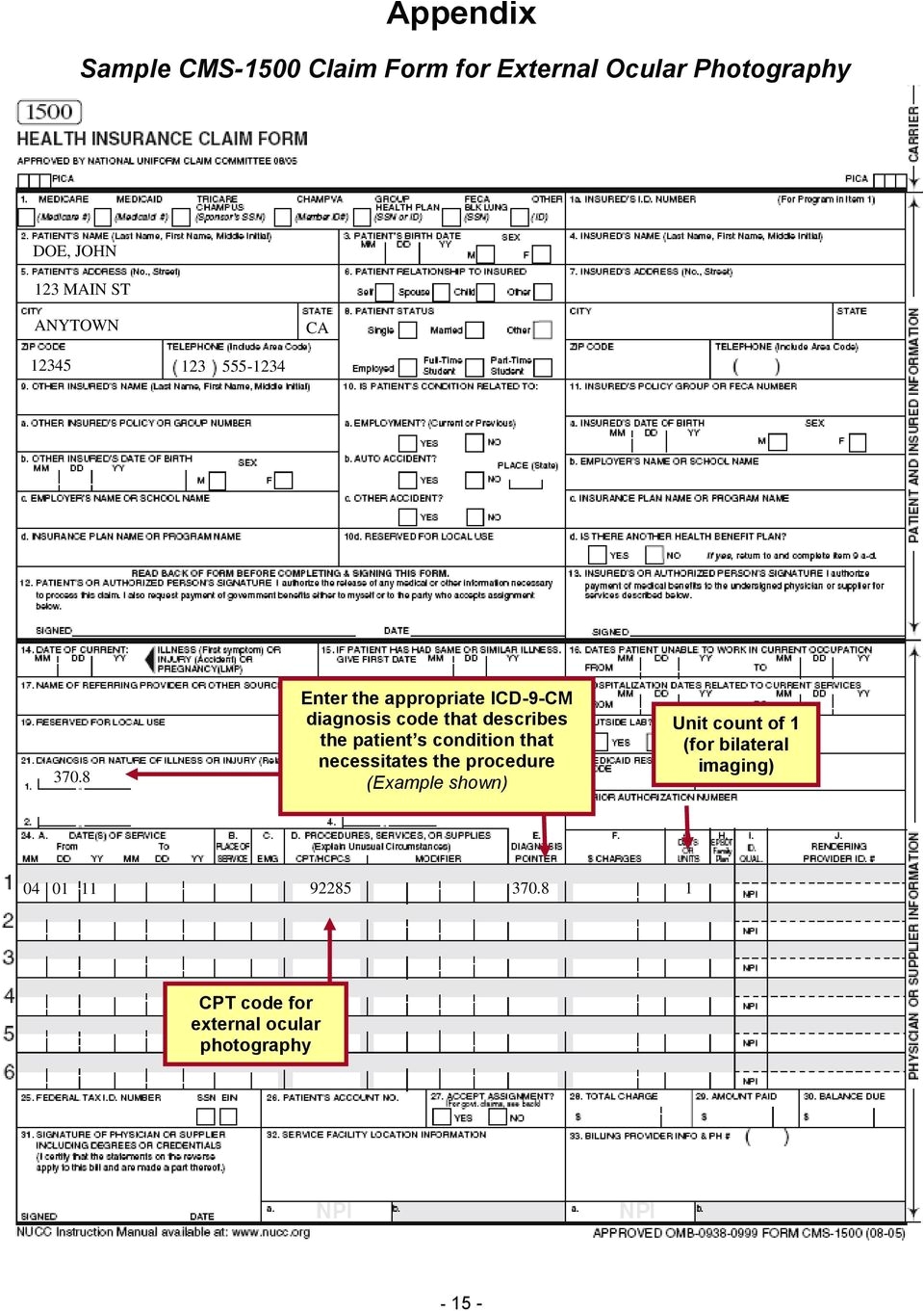 8 enter the appropriate icd 9 cm diagnosis code that describes the patient s