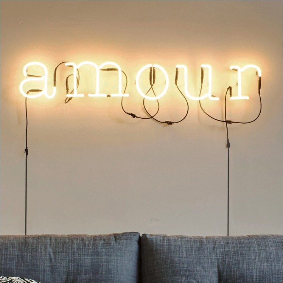 applique murale neon art amour transformateur blanc brillant h17cm seletti