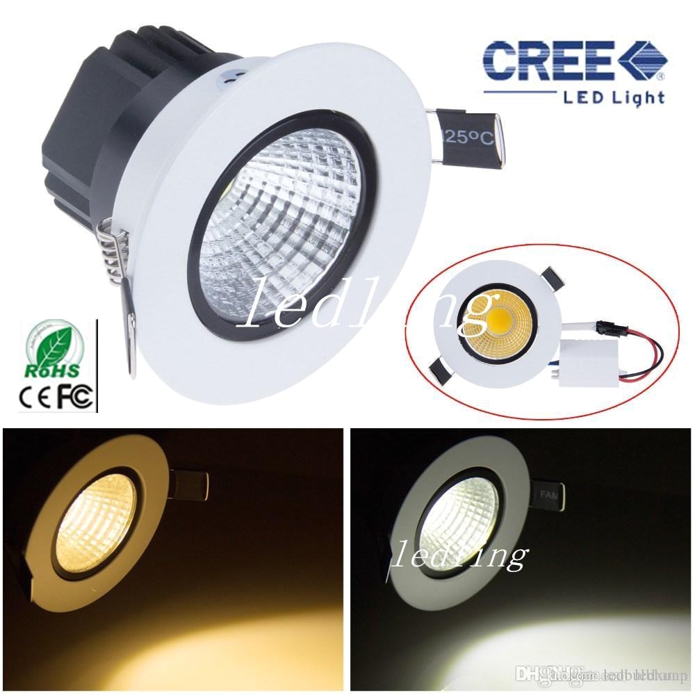 cree led downlights 9w cob led recessed lihgt downlight dimmable warm cool white led ceiling light lamp ce rohs led downlights led ceiling lamps led ceiling