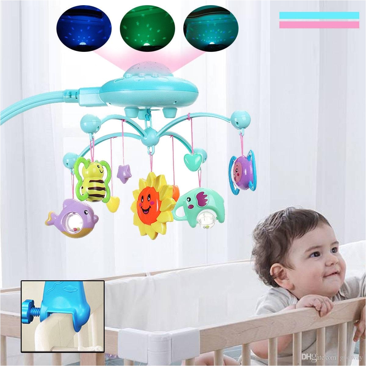 2018 baby bed mobile musical cot crib rotary music box kid stars light projection toy baby hanging mobiles toy from godway 19 09 dhgate com