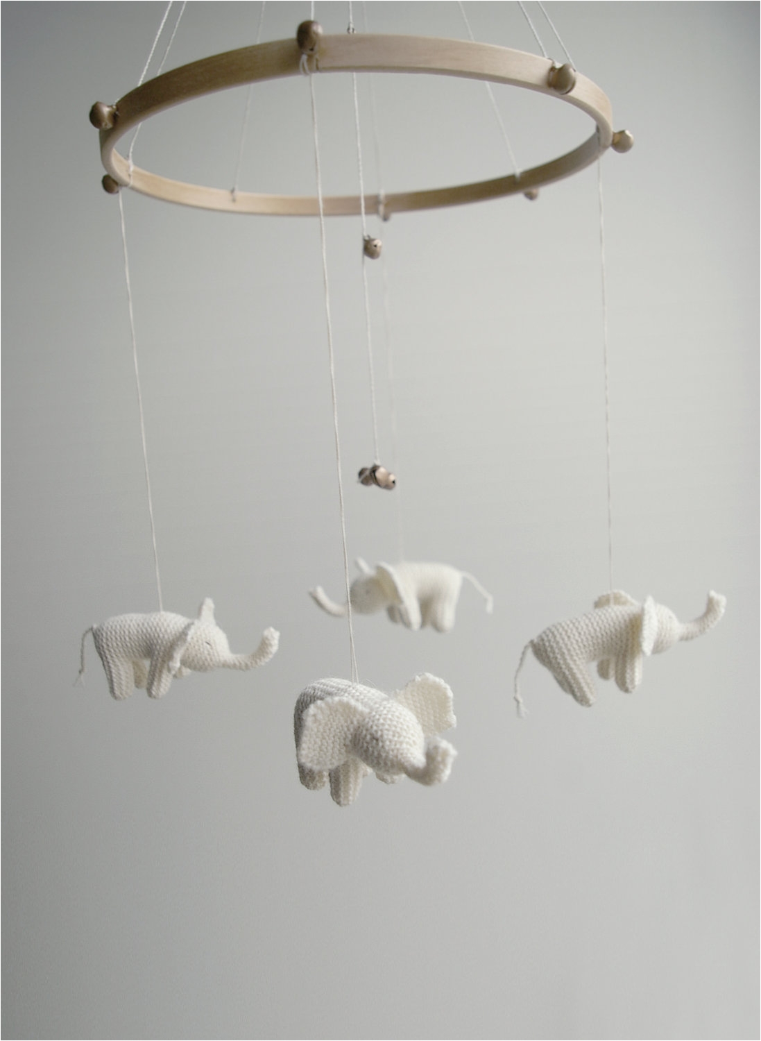 baby mobile nursery mobile baby crib mobile white elephants mobile sweetest dreems baby gift made to order 109 00 via etsy