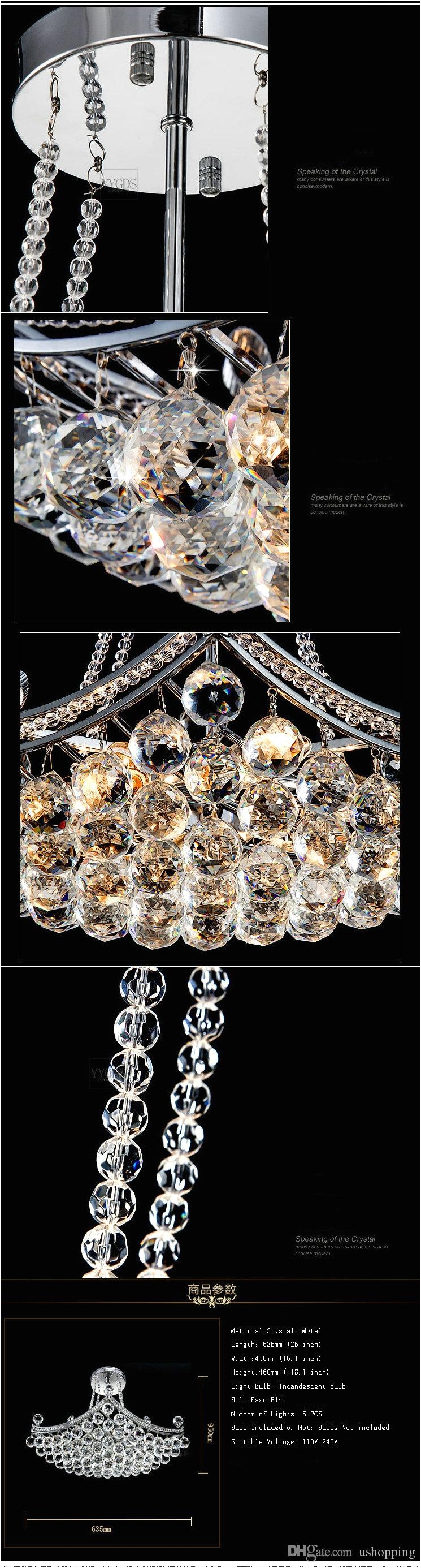 style crystal chandelier lighting fixture crystal light lustres de cristal for living room pendant lamp appliques