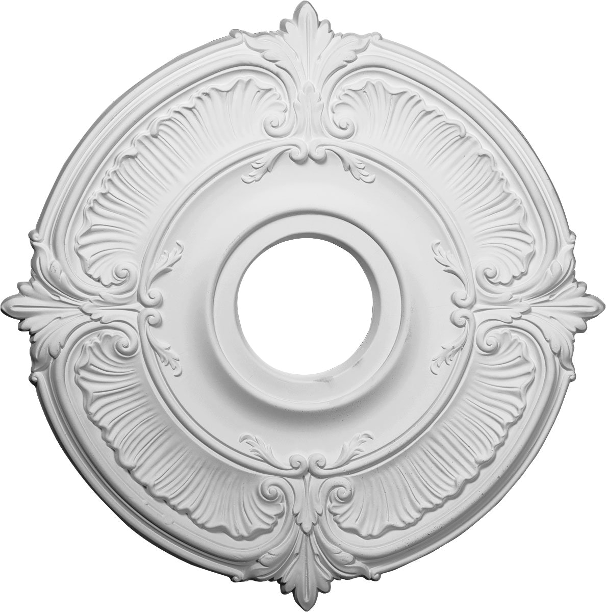 ekena millwork cm18at 18 inch od x 4 inch id x 5 8 inch attica ceiling medallion