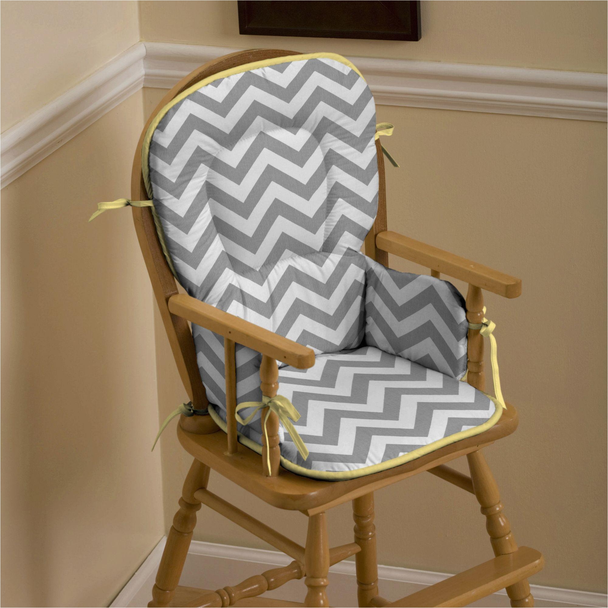 full size of chaircustom chair cushions gray and yellow zig zag high chair pad