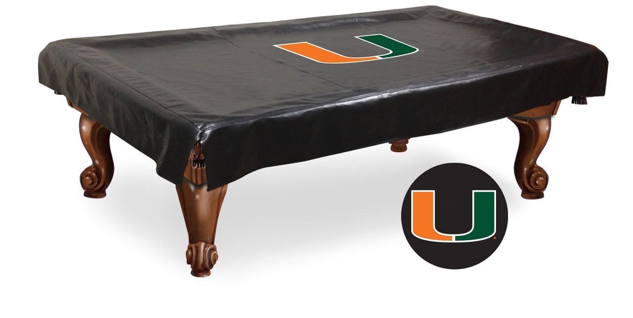 billiard table cover 8 university of miami