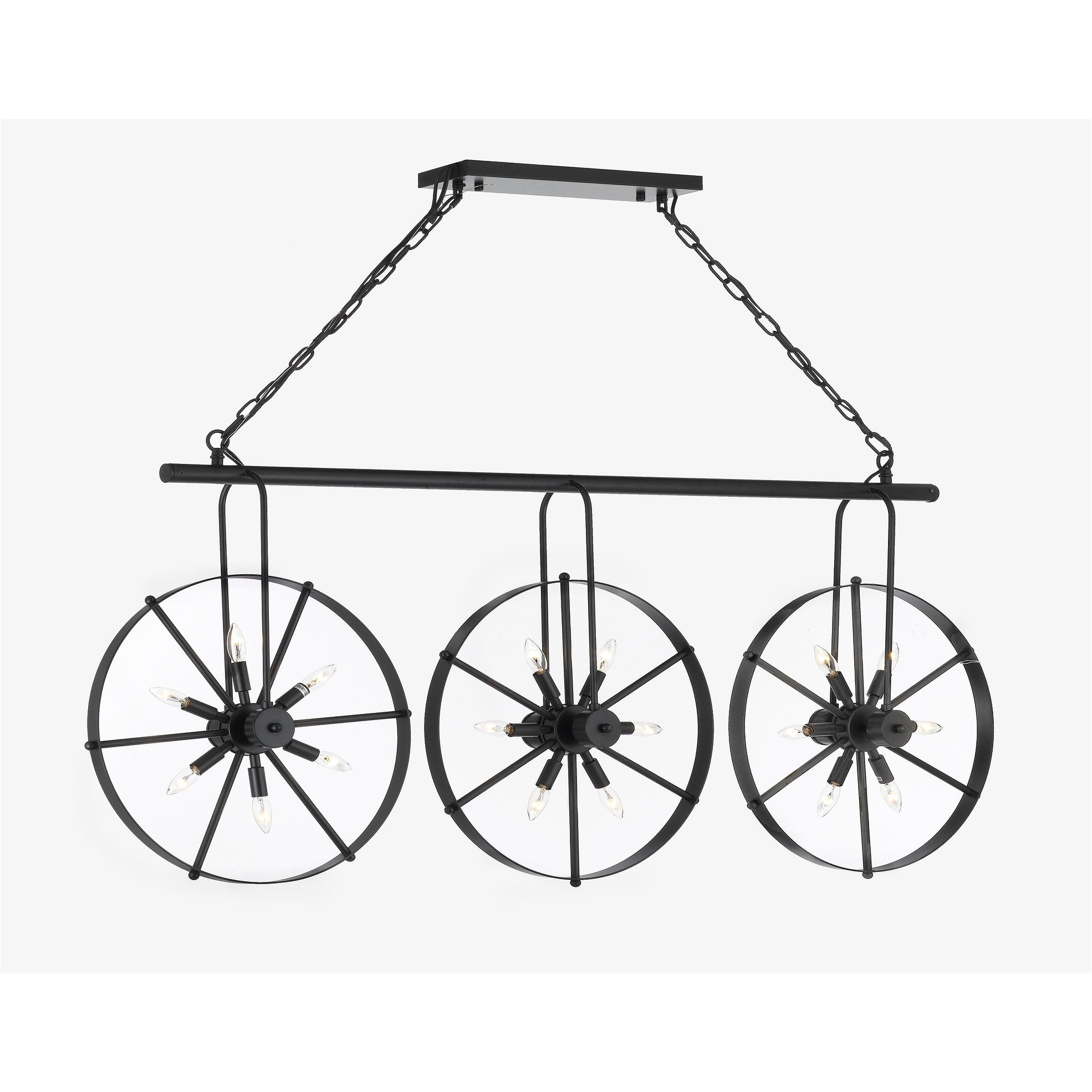 gallery wrought iron vintage industrial style spoke wheel linear chandelier billiard pool blue table