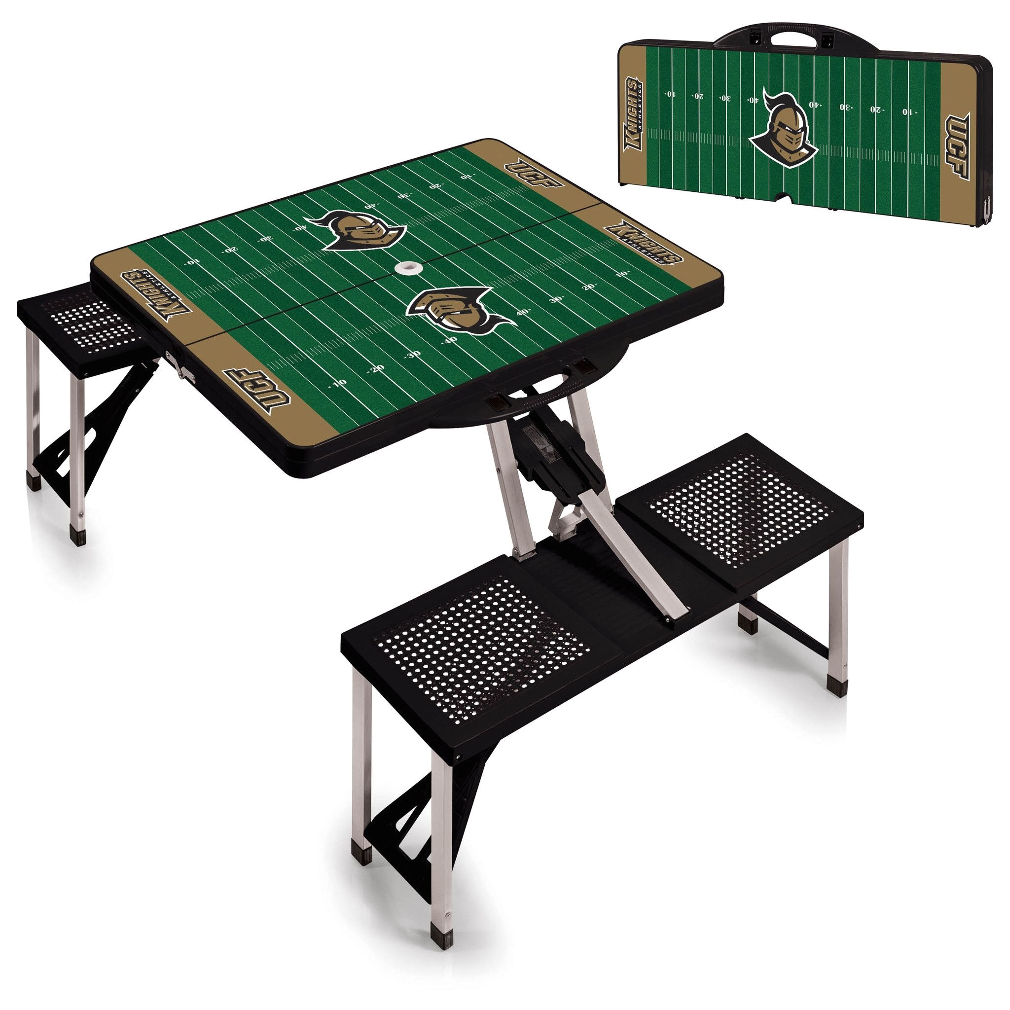 the ucf knights portable picnic table sport with football graphics university of central florida tables