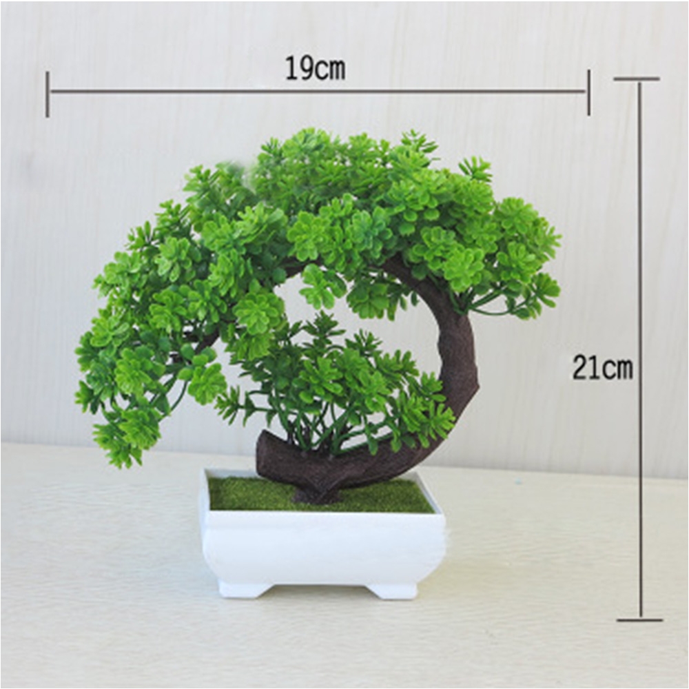 aliexpress com buy for office home 19cm decoration small ornaments desktop simulation bonsai tree in square pot artificial plant decoration from reliable