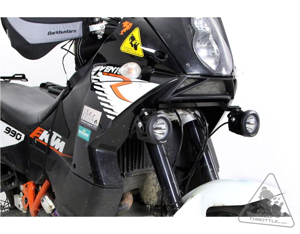 denali auxiliary light brackets for ktm 990 adventure r s dakar baja