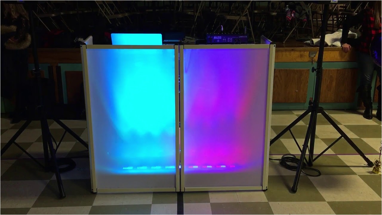 rockville audio dj facade rfaaw with chauvet colorstrip