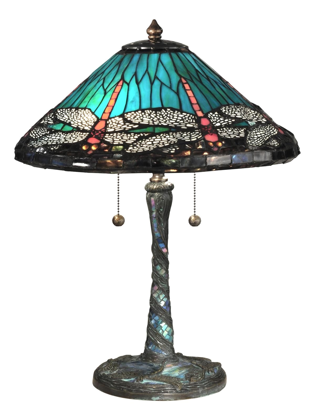 Dragonfly Stained Glass Lamps for Sale New Dale Tiffany Lamp Blue Cone Dragonfly Table Lamp Glass