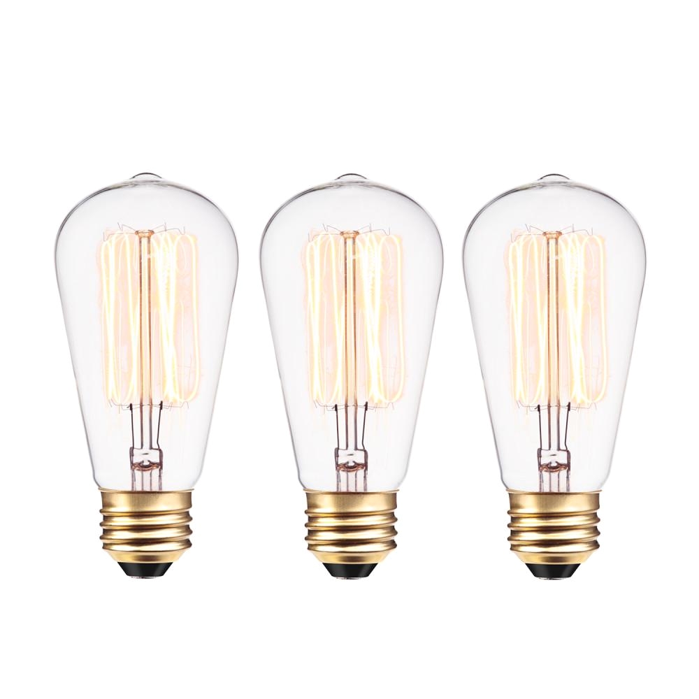 40 watt vintage edison s60 squirrel cage e26 incandescent filament light bulb