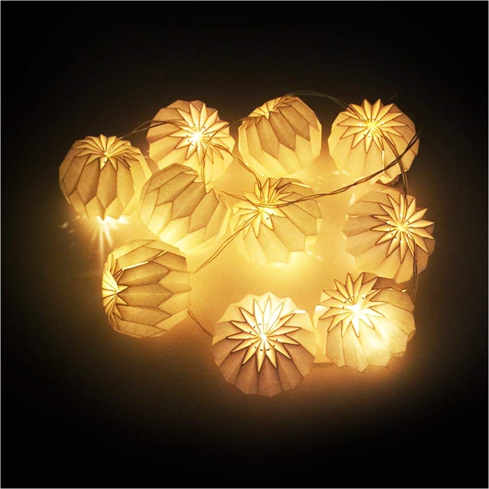 Electric Fairy Lights Amazon Com Bosheng Diy White Diamond Shaped White Lanterns String