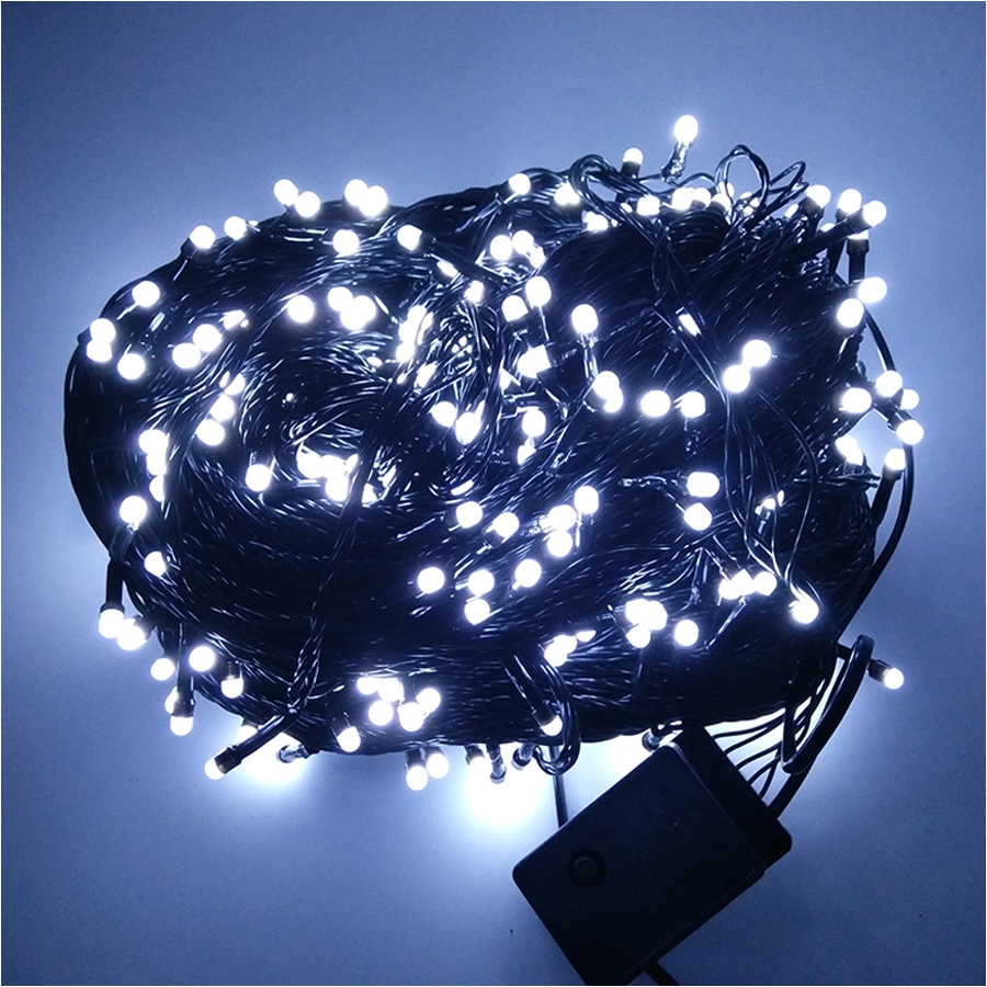 thrisdar 8m 100m christmas led fairy string light 8 function black wire outdoor garden patio fairy