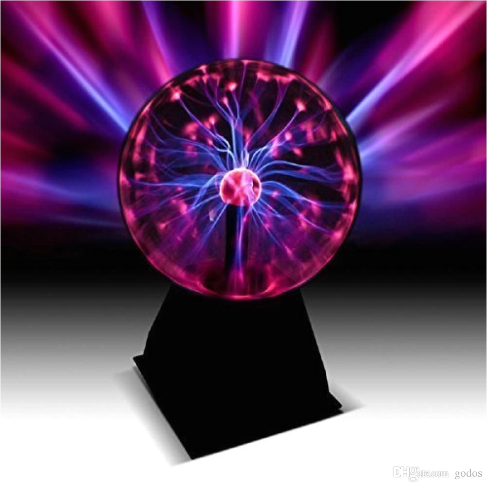 2018 true 8 inch plasma ball lamp large electric globe static light w touch sound sensitive lightning big 8 inch glass sphere novelty lighting from godos