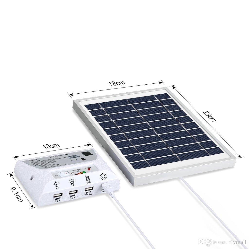solar panel lighting kit solar home dc system kit usb solar charger with 2 led light