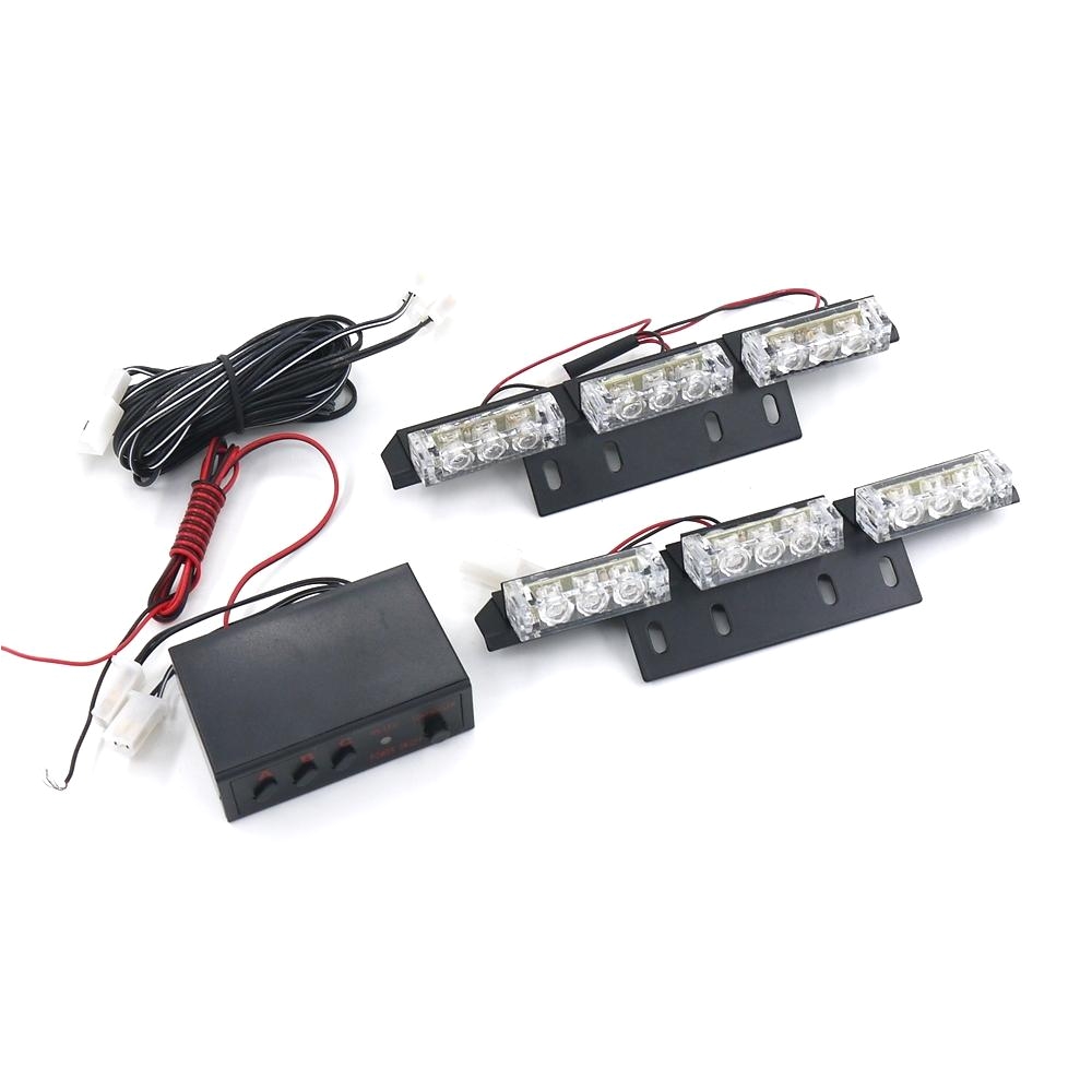 2 x 9 led automotive vehicle warning light emergency lighting car strobe light strobe lamps flasher red blue amber white green cheap red led emergency