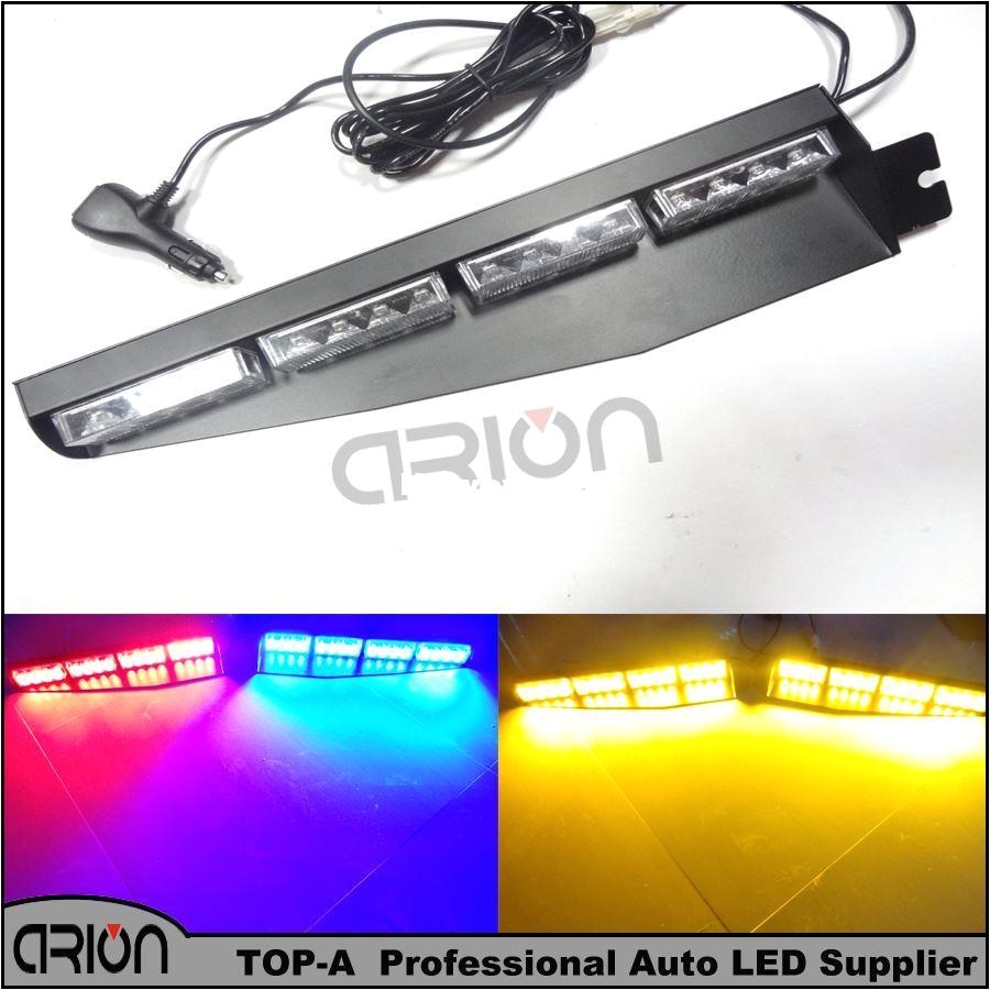 Emergency Lights for Vehicles Car White Red Blue Amber Beacon Flash Light 32 Led Car Boat Truck