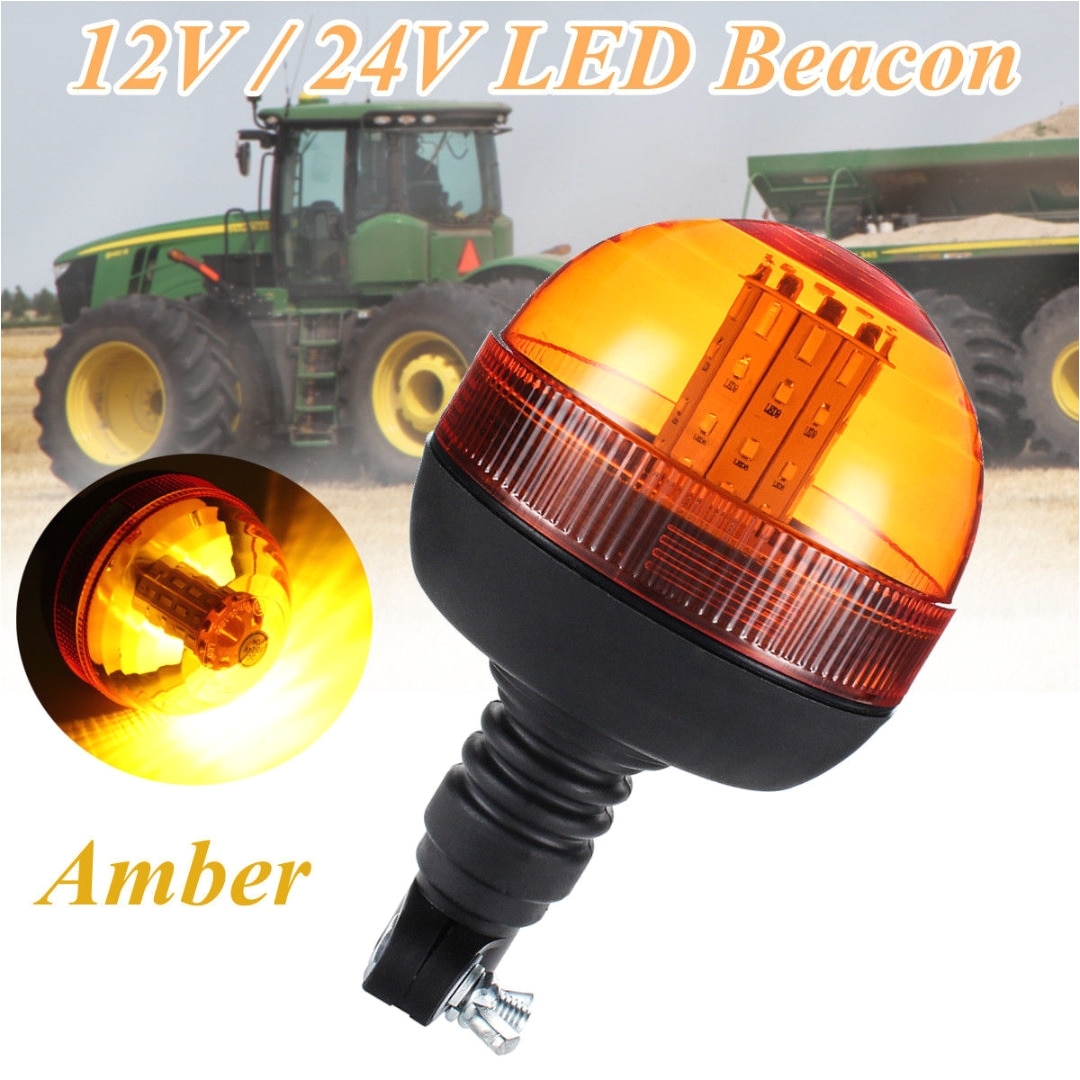 high quality 40 led car truck emergency flash strobe rotating beacon light super bright amber lamp