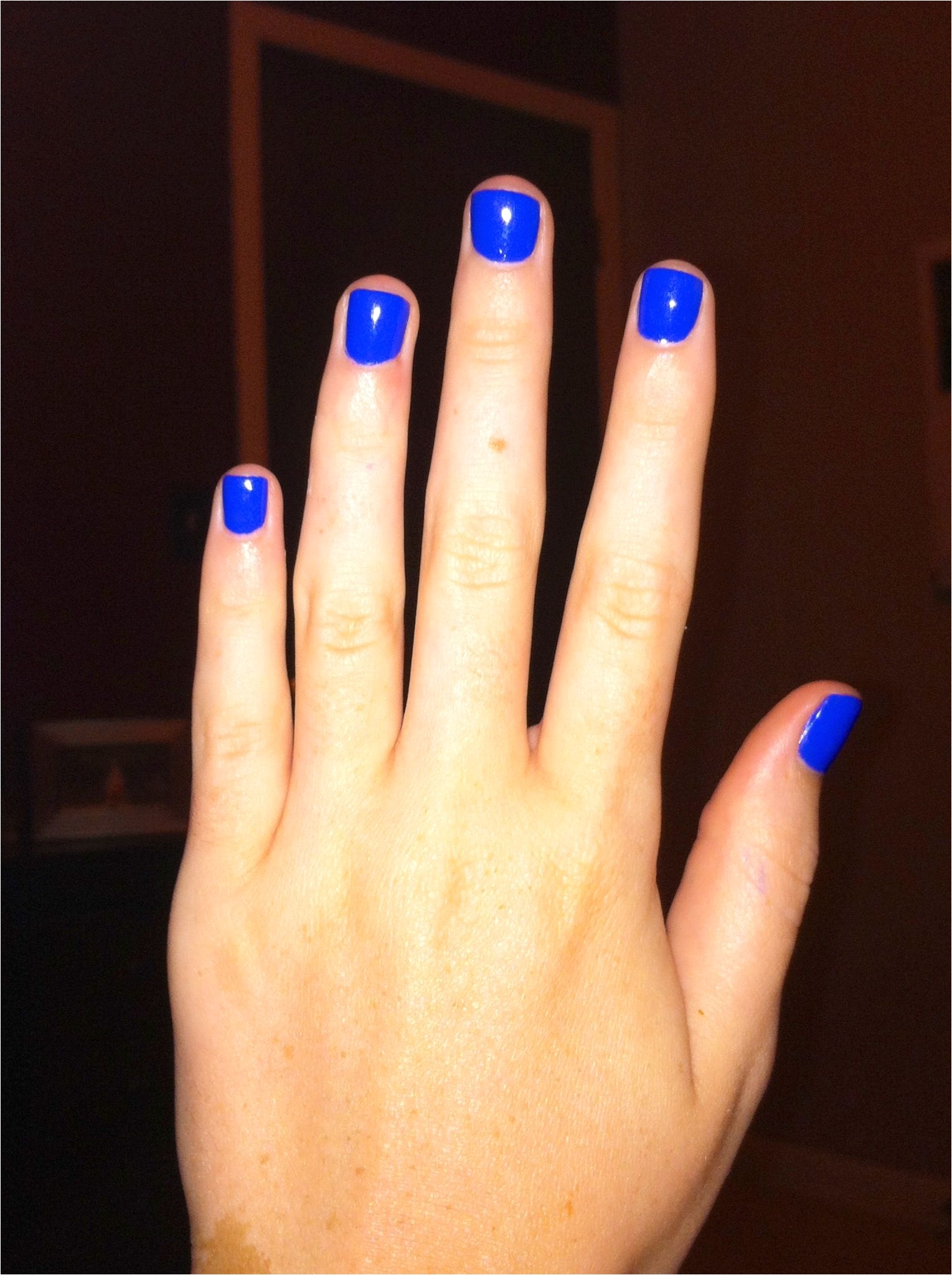 essie cobalt blue nails