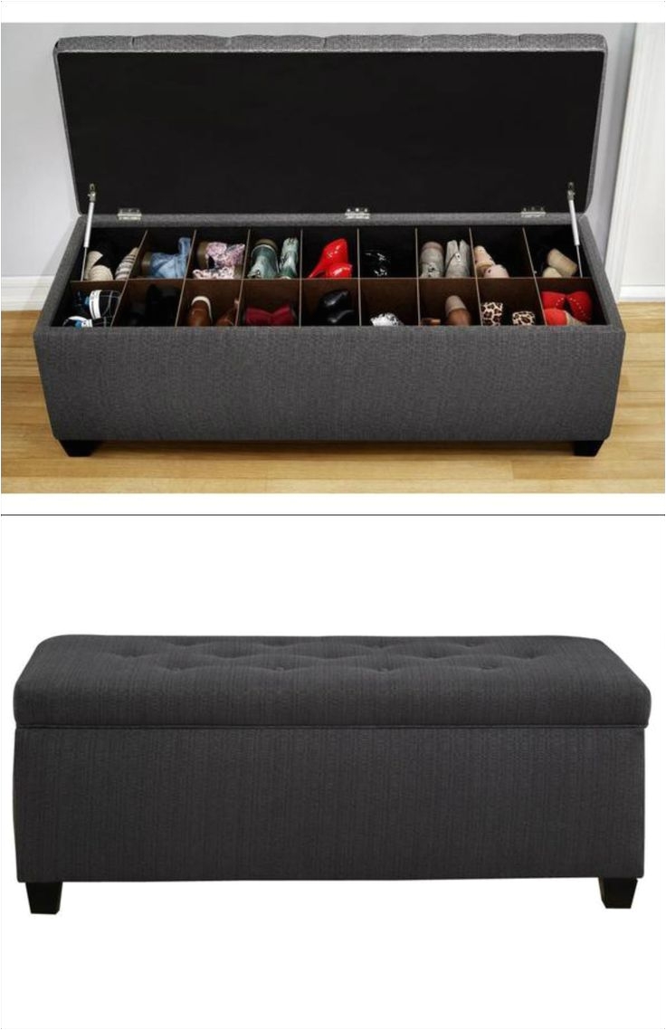 the sole secret shoe storage bench candice charcoal