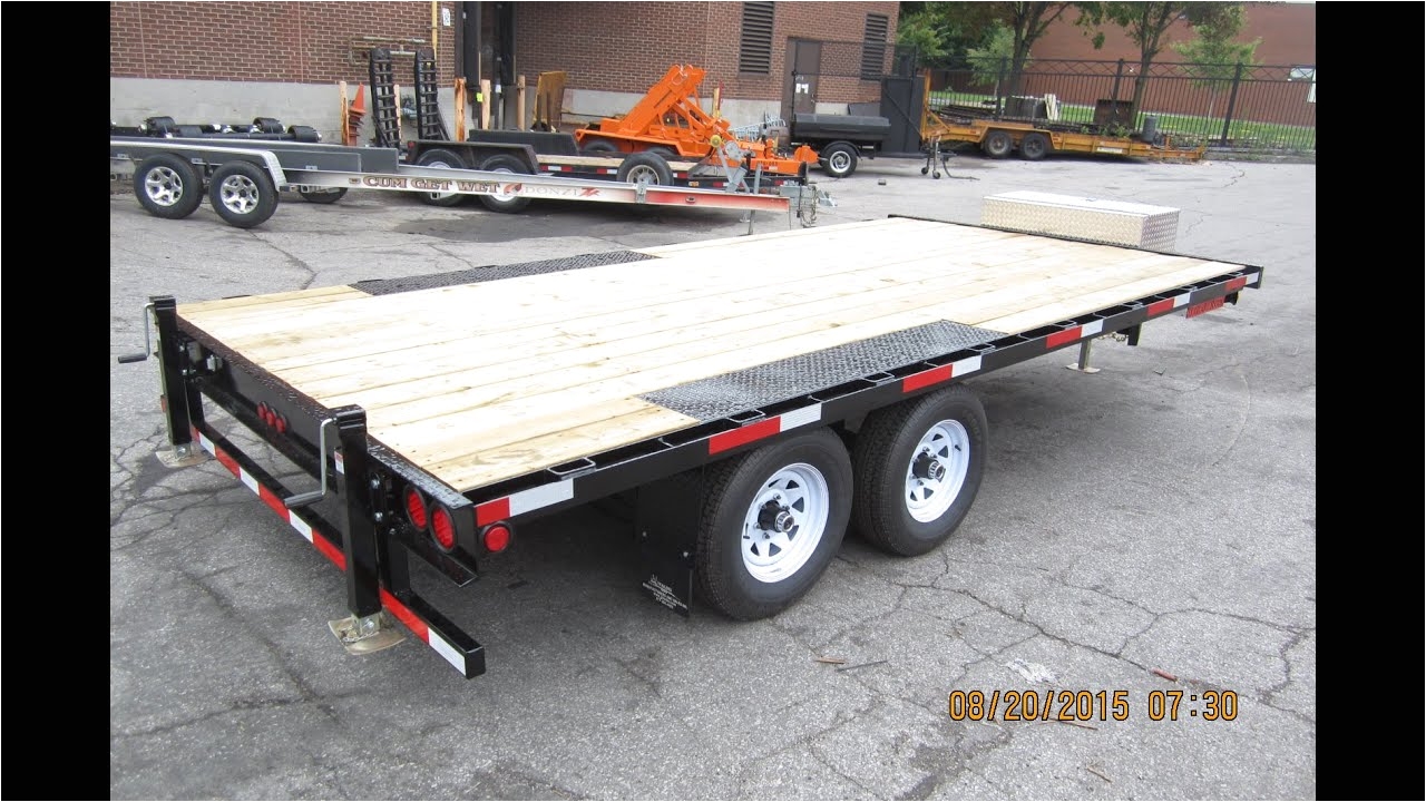 od 2 deck over wheels style trailer