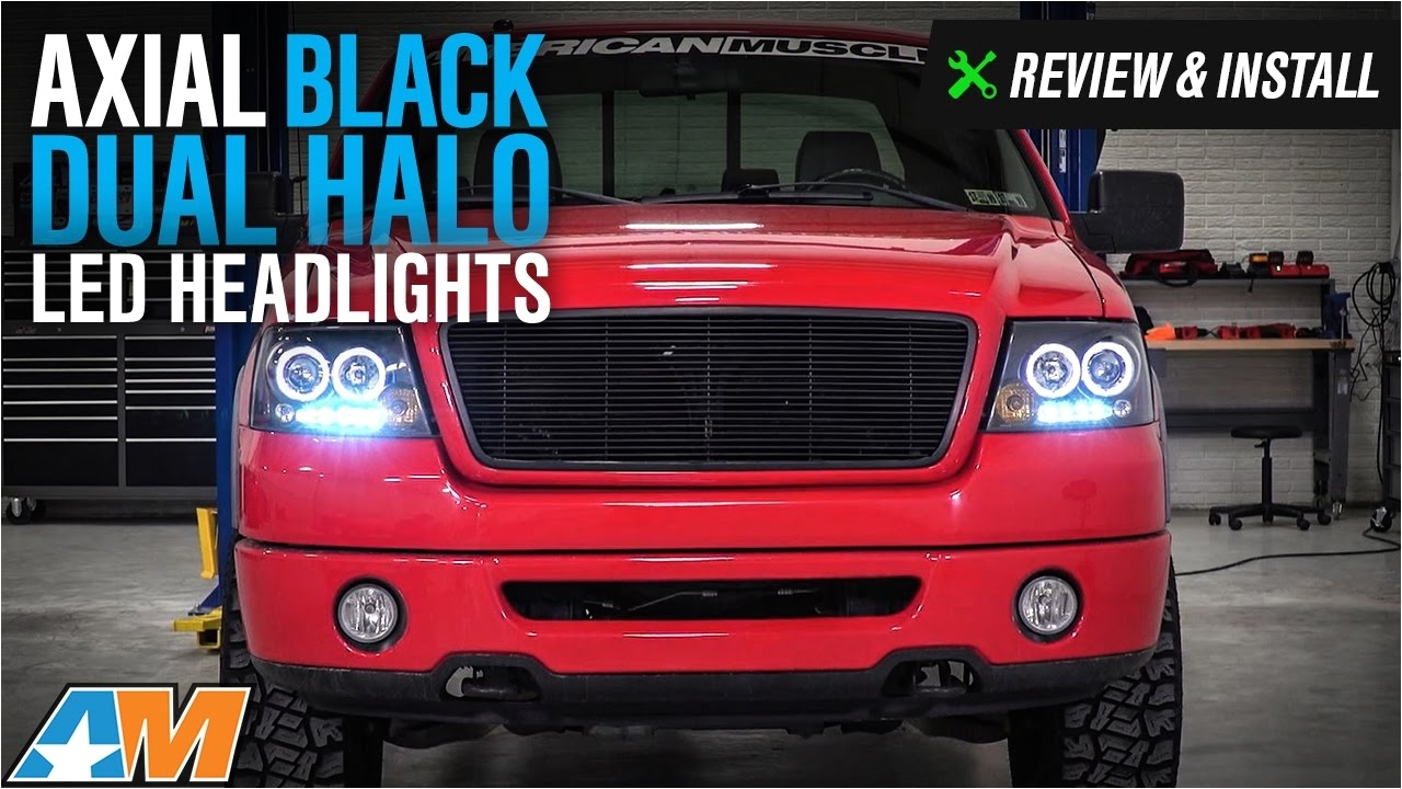 2004 2008 f 150 axial black dual halo led projector headlights review install