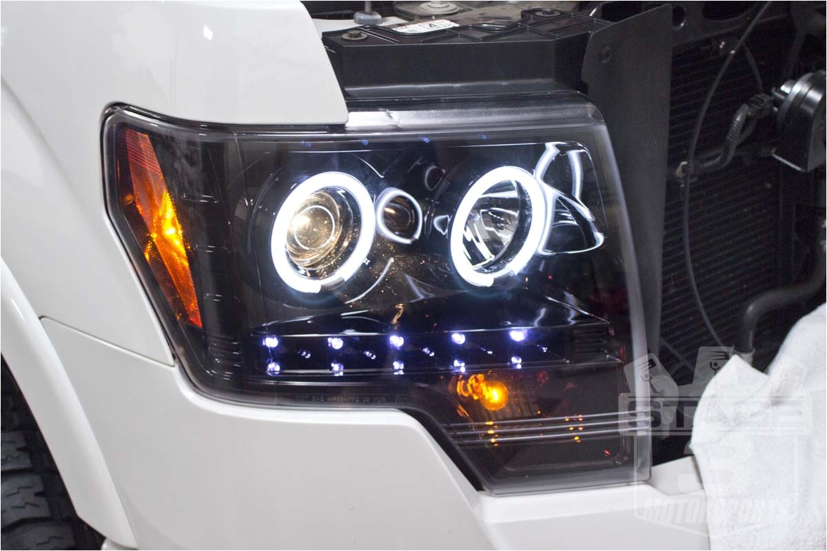 2009 2014 f150 recon smoked projector halo headlights