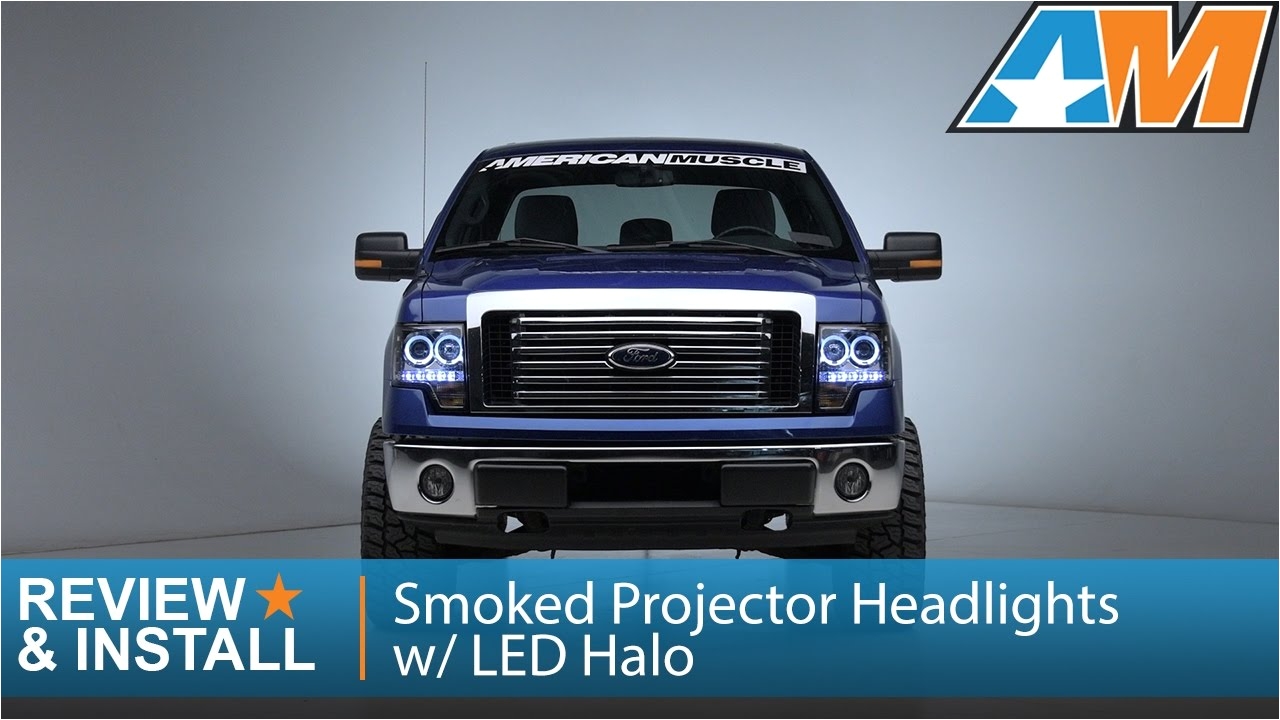 2009 2014 f 150 smoked projector headlights w led halo review install