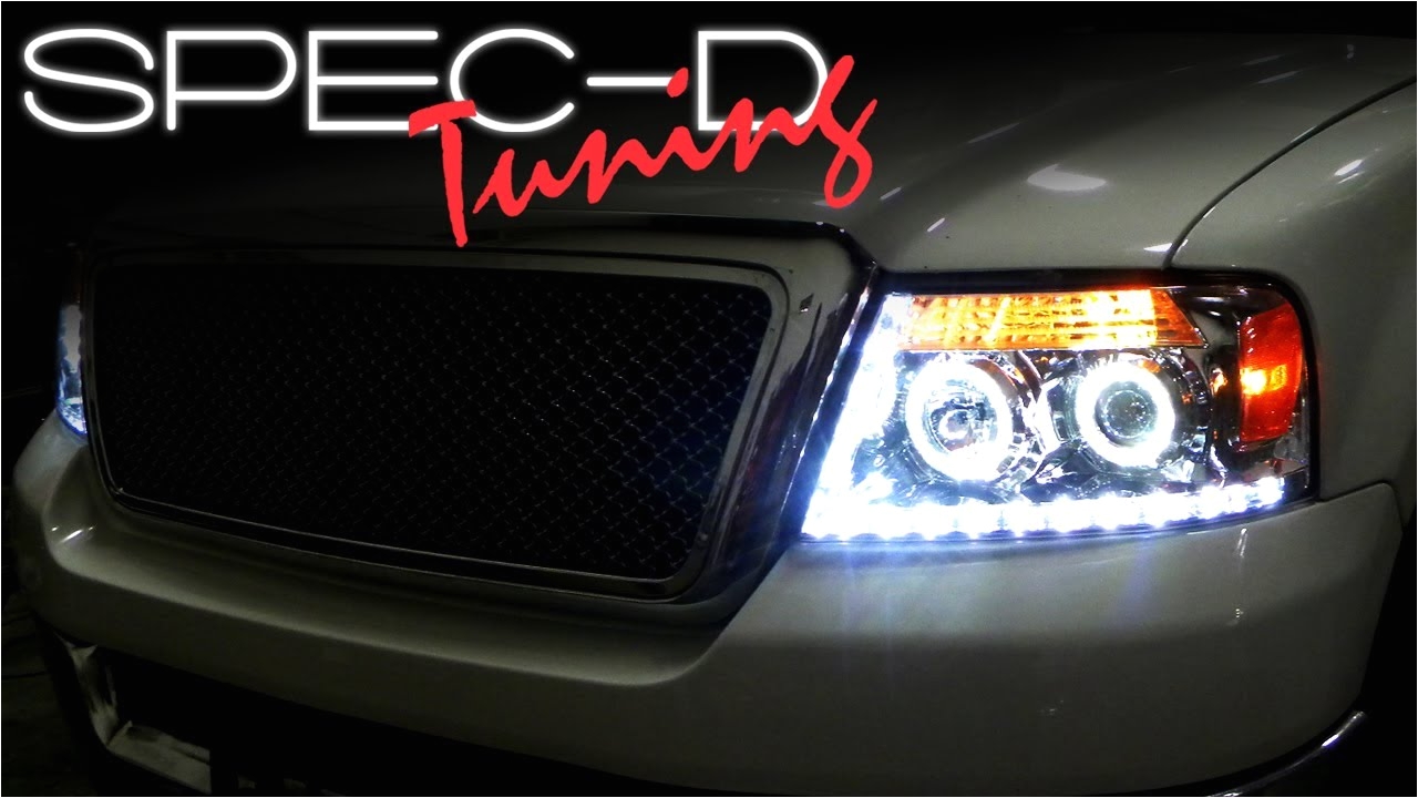 specdtuning installation video 2004 2008 ford f150 projector headlights youtube