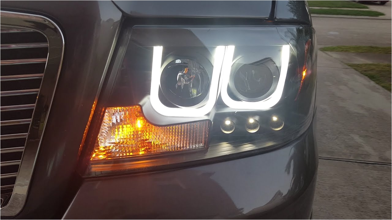 F150 Halo Lights U Bar Halo 05 F150 Anzo Upgrade Youtube