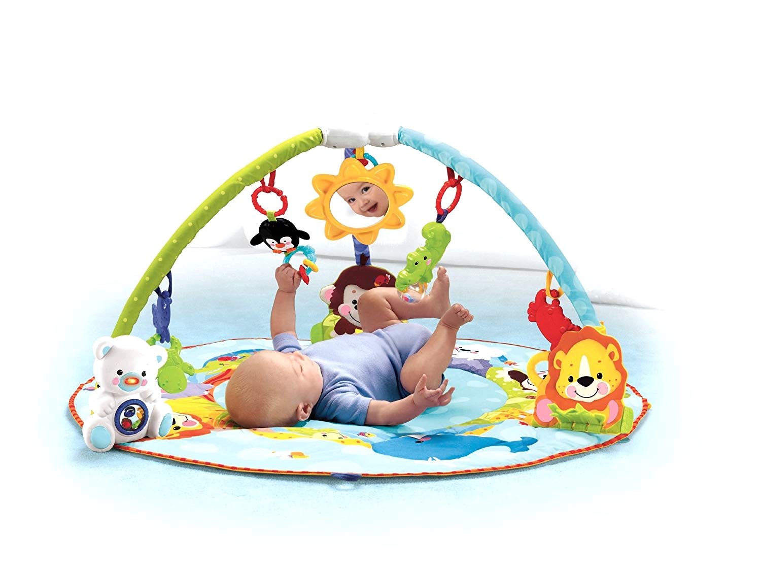 amazon com fisher price precious planet deluxe musical activity gym discontinued by manufacturer early development playmats baby