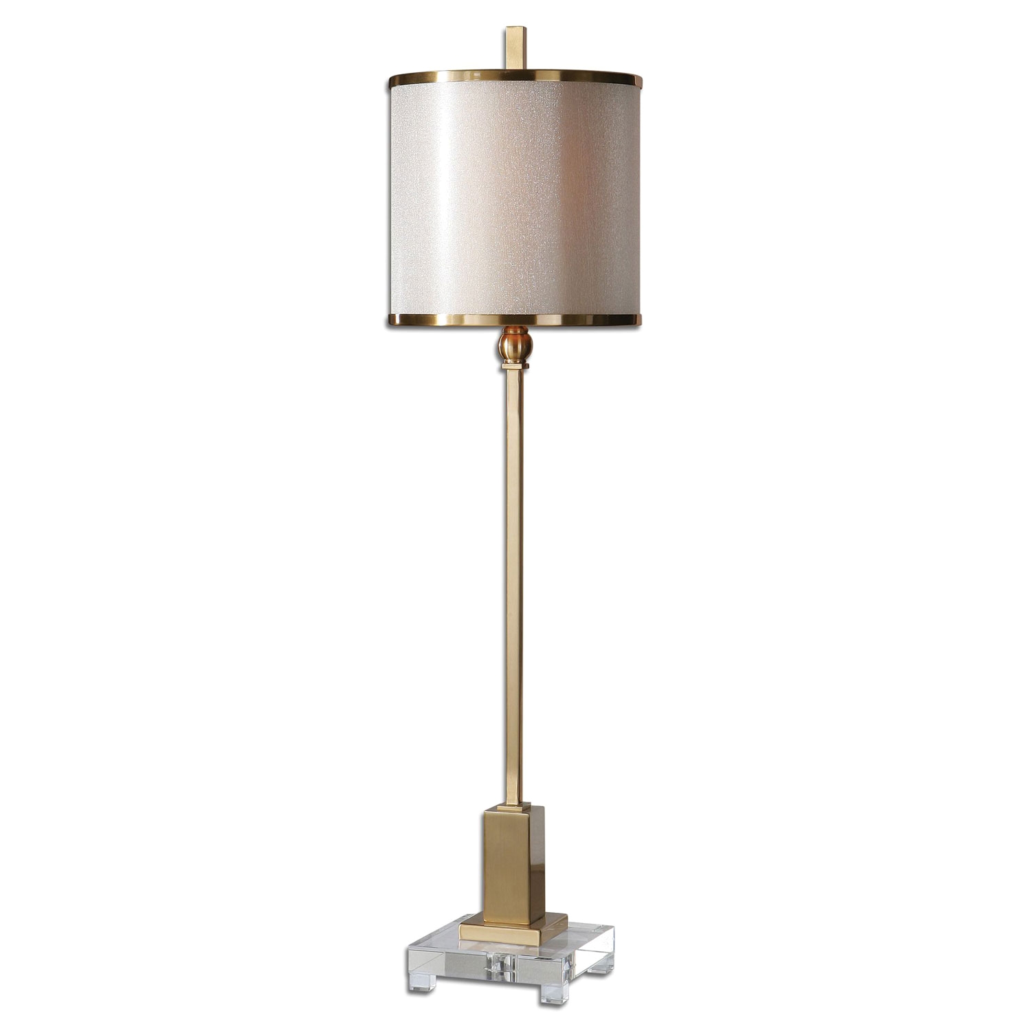 Flambeau Buffet Lamps Uttermost Villena Brush Brass One Light Buffet Lamp 29940 1 Bellacor