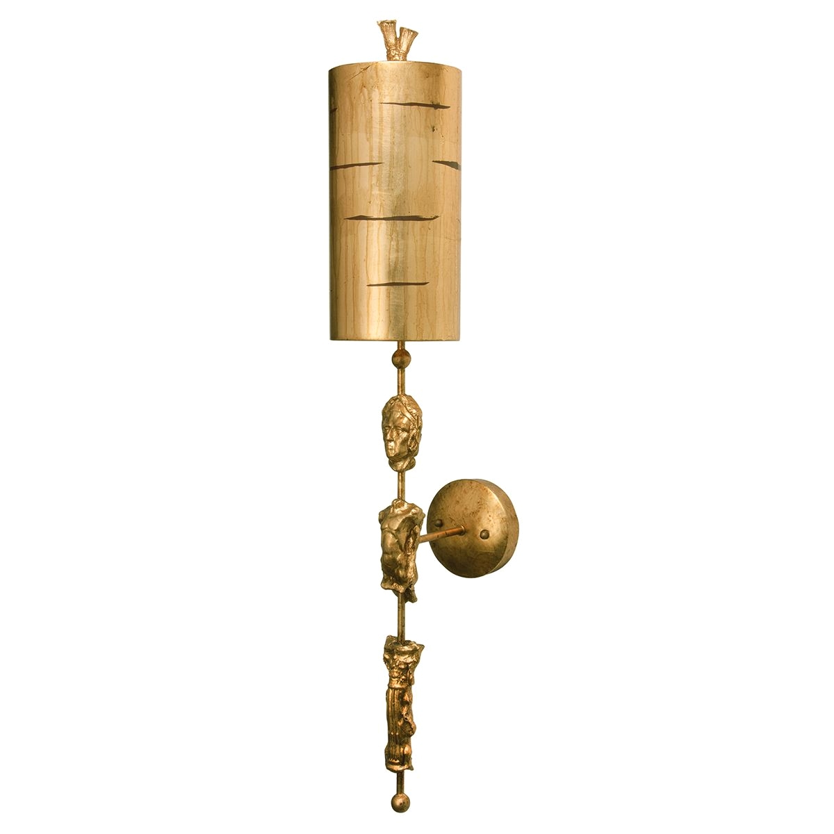 Flambeau Lamps Uk Flambeau Fragment Gold Wall Sconce Sculpted Elements Fb Fragment G1