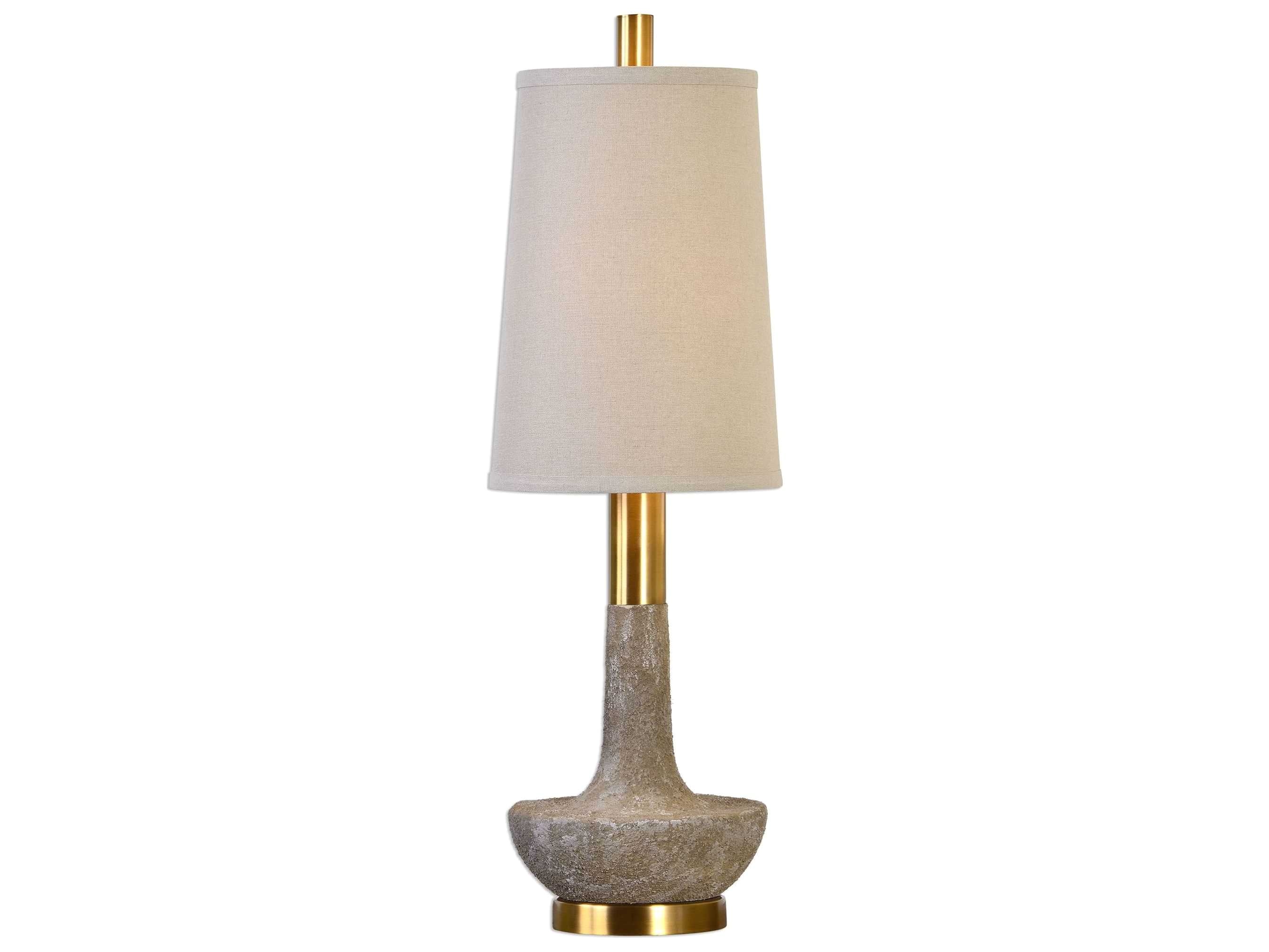 Flambeau Table Lamps Uttermost David Frisch Volongo Stone Ivory Buffet Lamp Ut292111