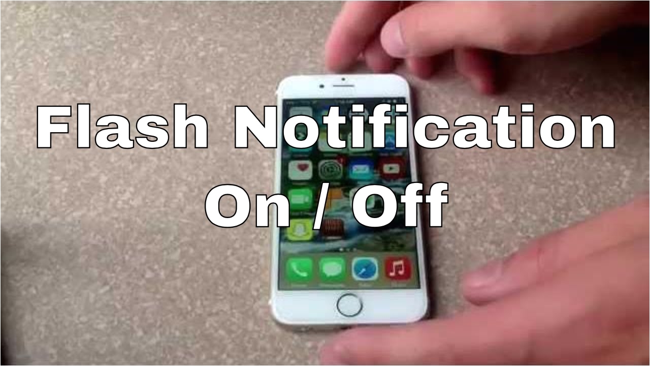 Flashing Light Notification iPhone 6 iPhone 6 Plus How to Turn Flash Notification On Off