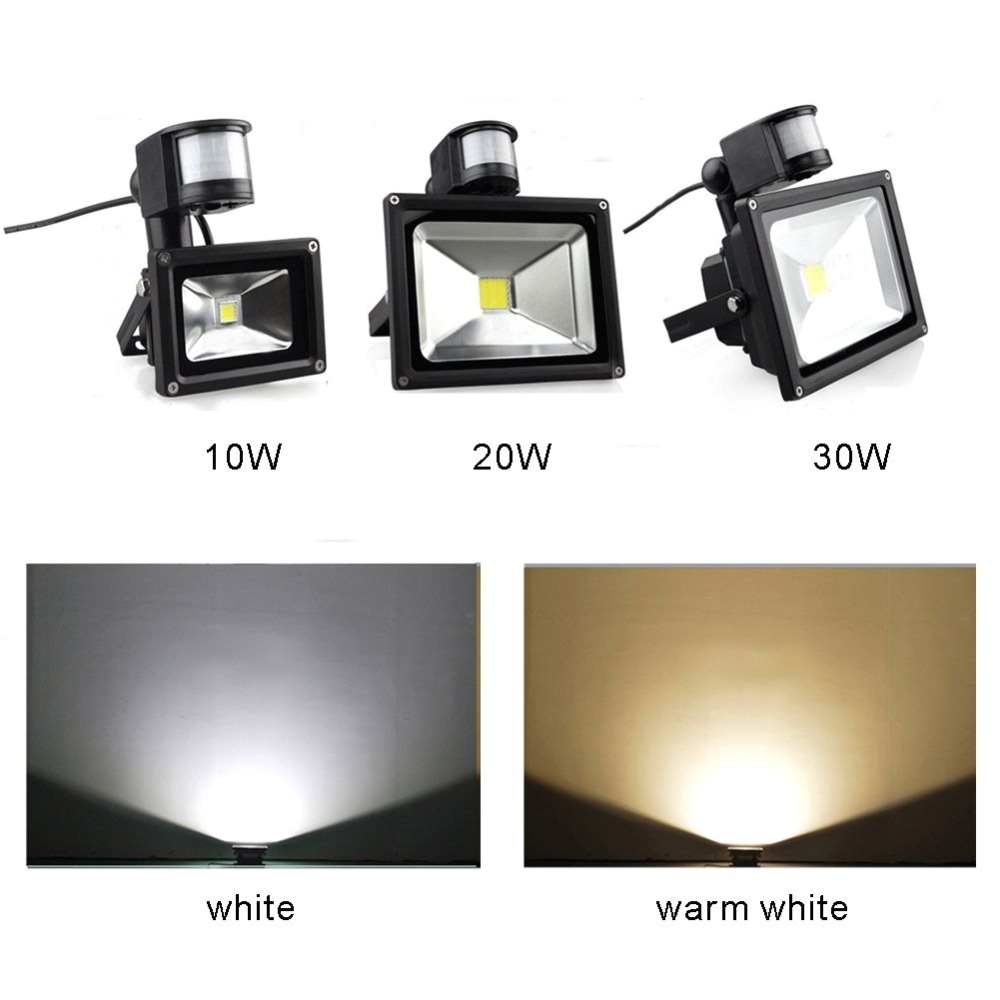 10w 20w 800lm pir motion sensor security led flood light 85 265v adjust low powe outside light flood lights in floodlights from lights lighting on