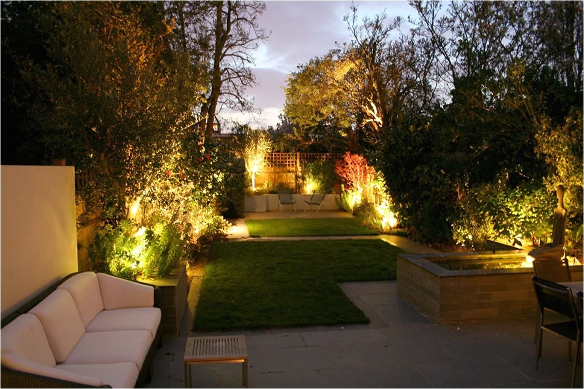like the lighting in the garden and also how the paving sections the areas