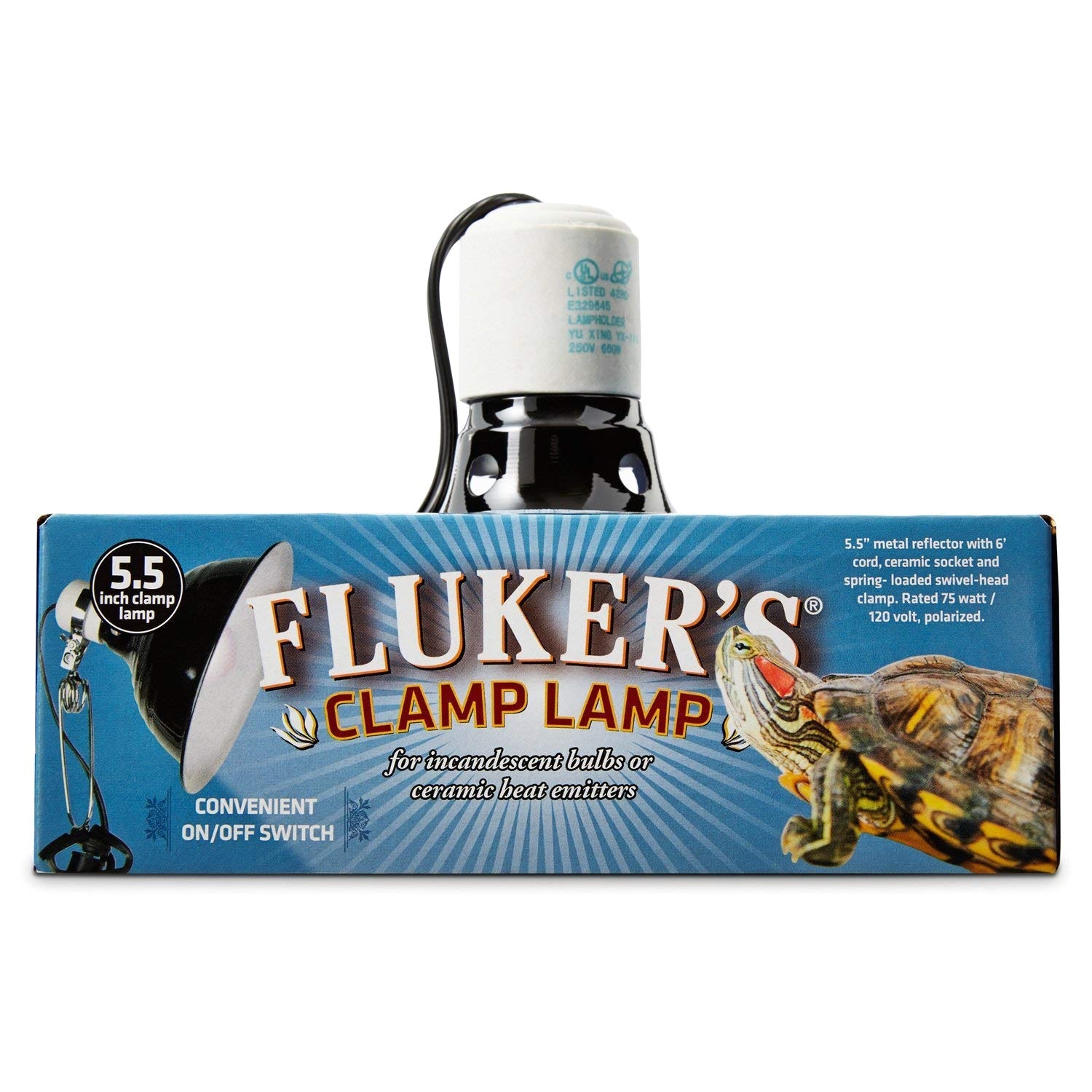 Fluker S Clamp Lamp Amazon Com Flukers Turtle Clamp Lamp 75 W Pet Supplies
