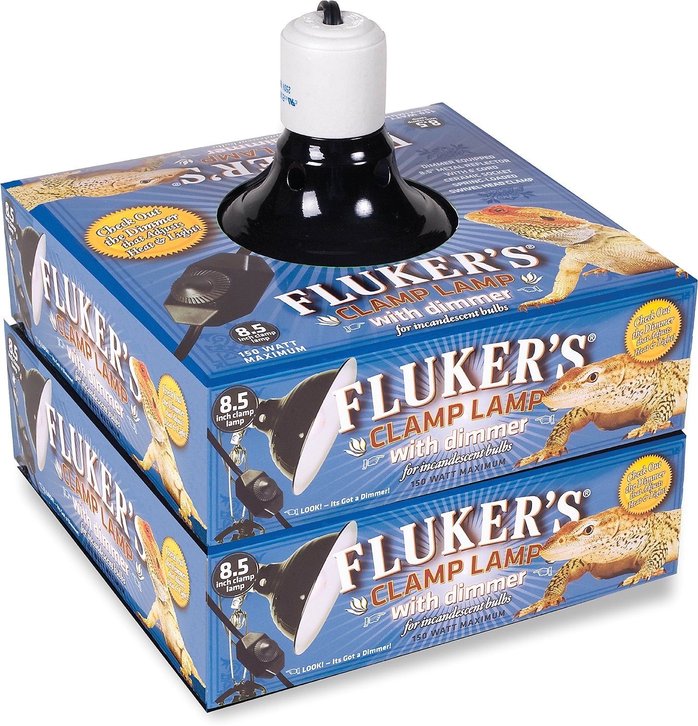 Fluker S Clamp Lamp with Dimmer 8.5-in Flukers Clamp Lamp with Dimmer 8 5 In Chewy Com