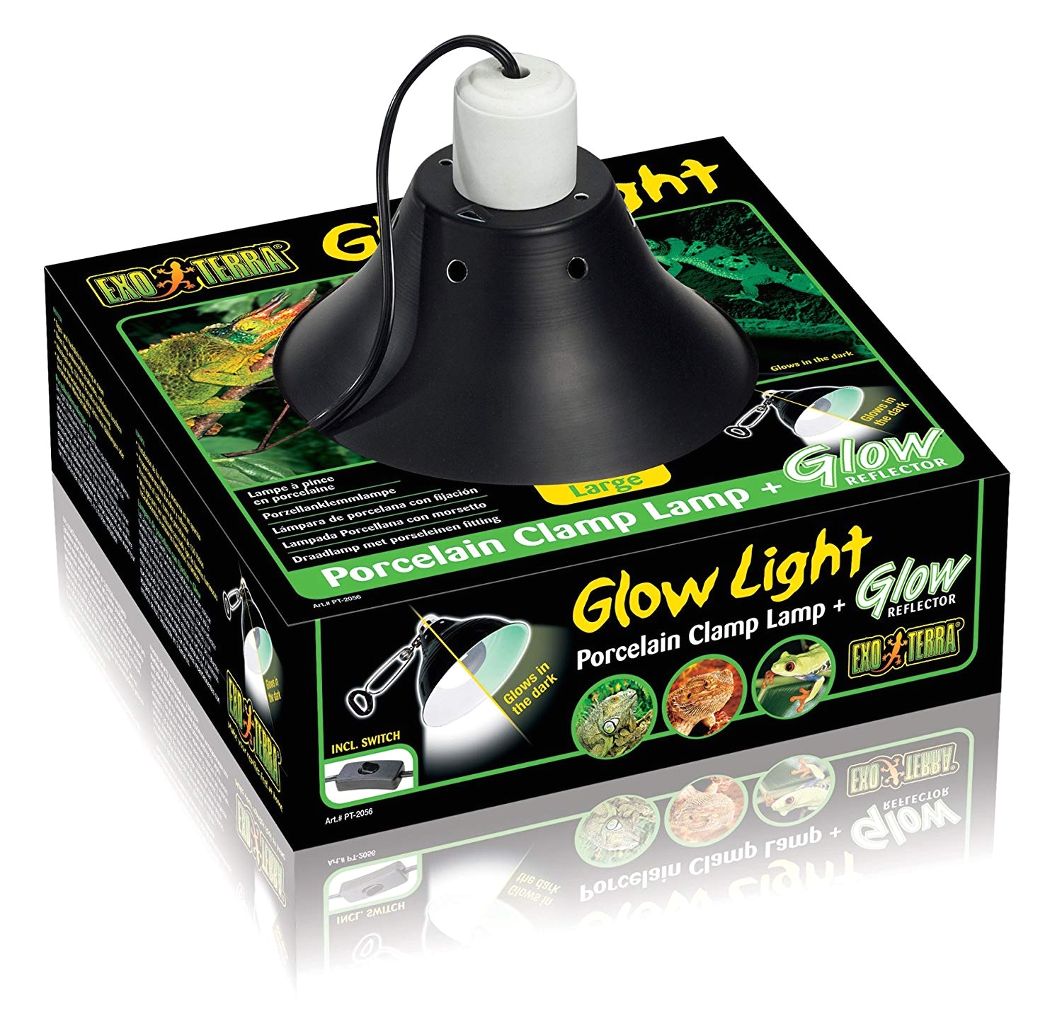 amazon com exo terra glow light porcelain clamp lamp 5 5 inches pet habitat lights pet supplies